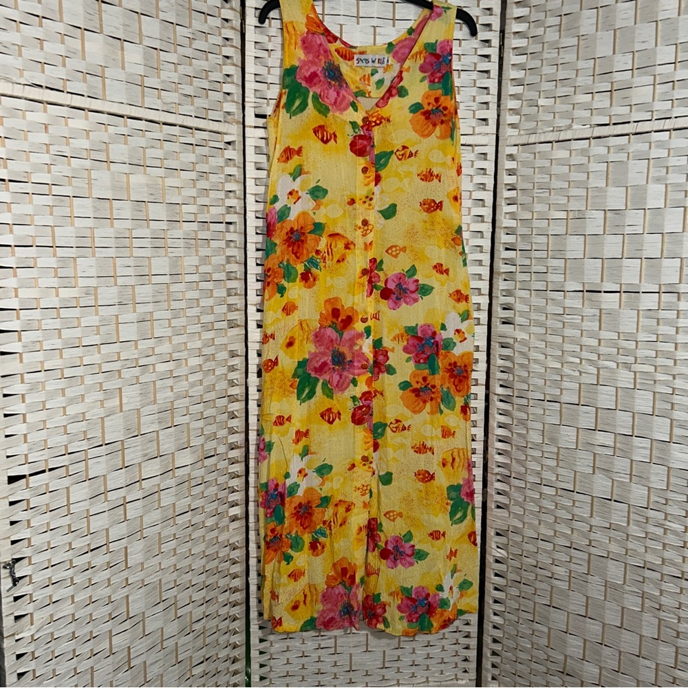 Jam’s World Yellow Fish & Flower Dress